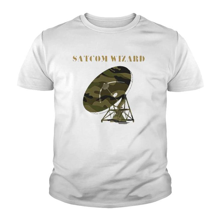 Satcom Wizard Satellite Communications Satcom Youth T-shirt
