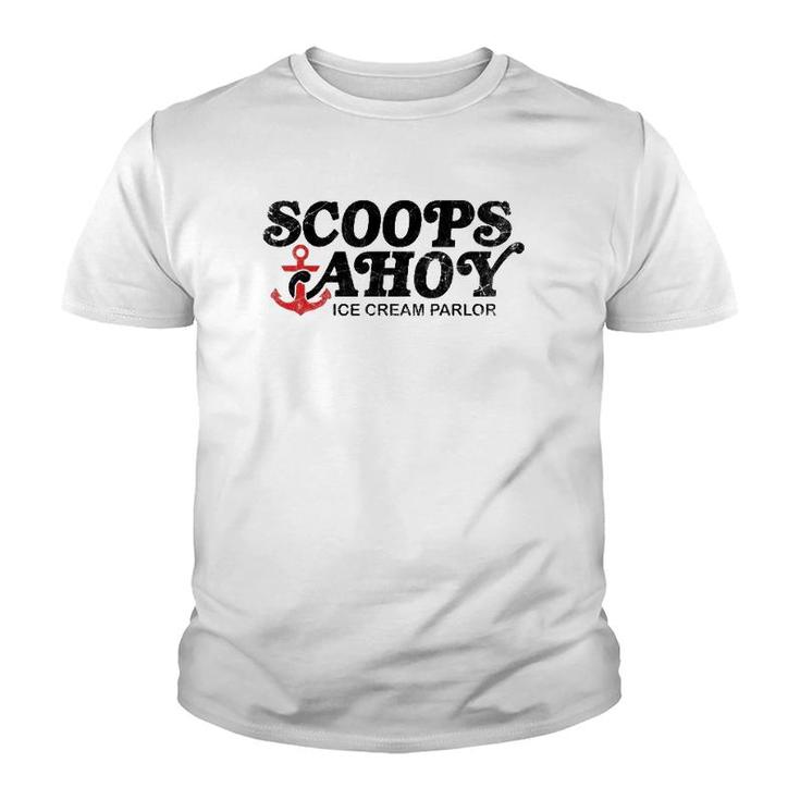 Scoops Ahoy Ice Cream Parlor  Dark Youth T-shirt