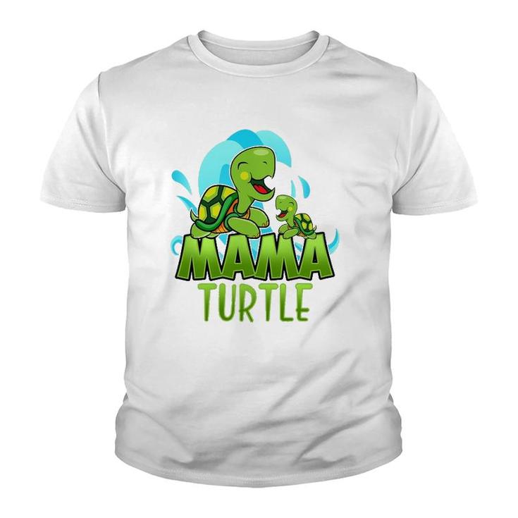 Sea Turtle Family Mama Child Mother Laughing Family Group Youth T-shirt