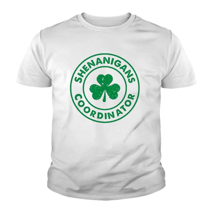 Shenanigans Coordinator Matching Teacher St Patrick's Day  Youth T-shirt