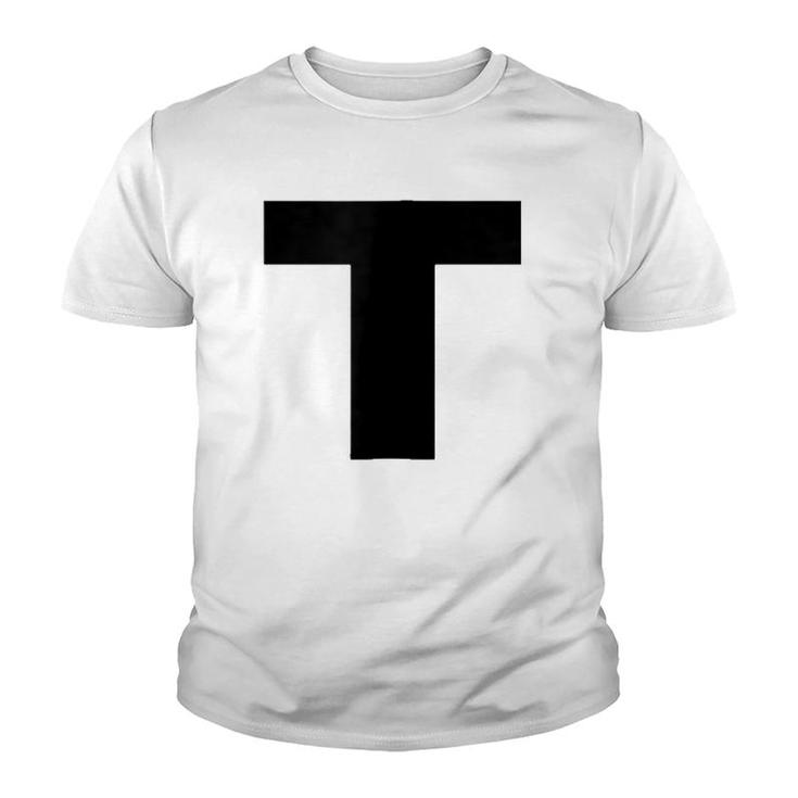 Simple Letter T Youth T-shirt