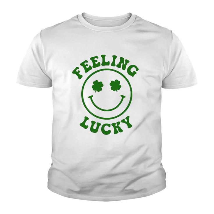Smile Face Feeling Lucky St Patrick's Day Youth T-shirt
