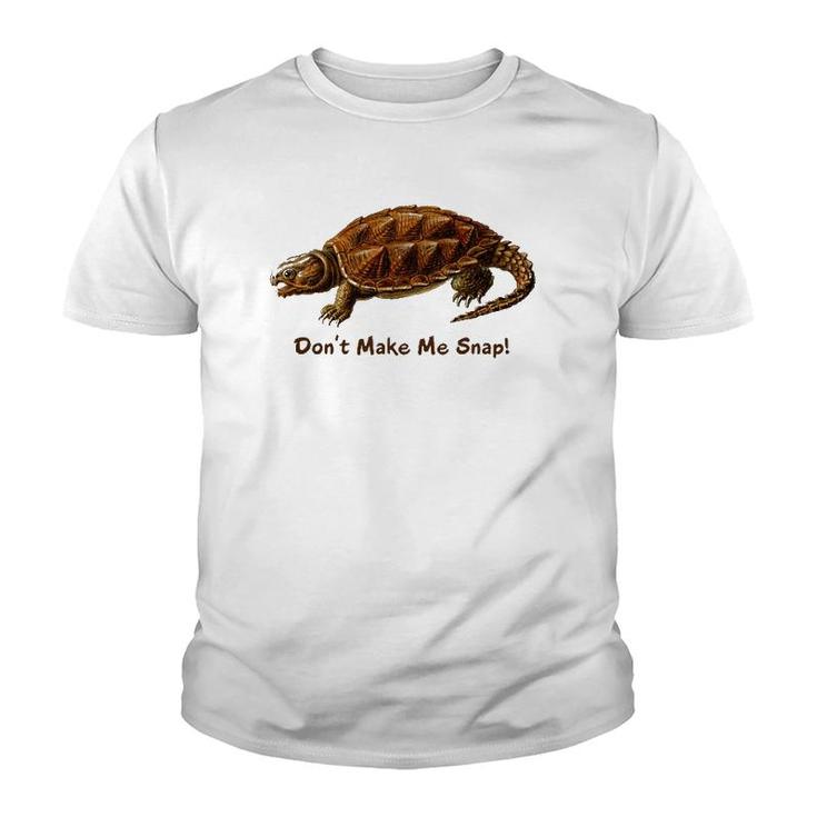 Snapping Turtle Snap Reptile Herp Nature Lover Youth T-shirt