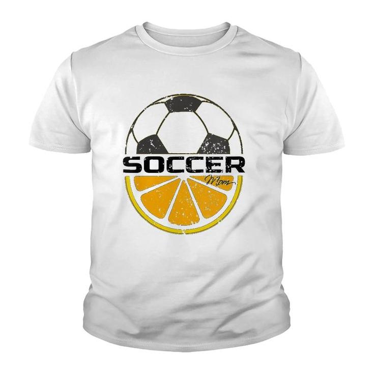 Soccer Mom Orange Slice V-Neck Youth T-shirt