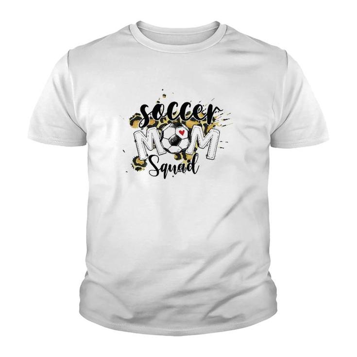 Soccer Mom Squad Mother's Day Leopard Youth T-shirt
