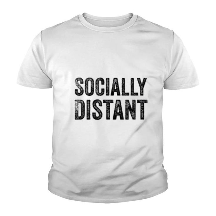 Socially Distant Introvert Funny Social Distancing Youth T-shirt
