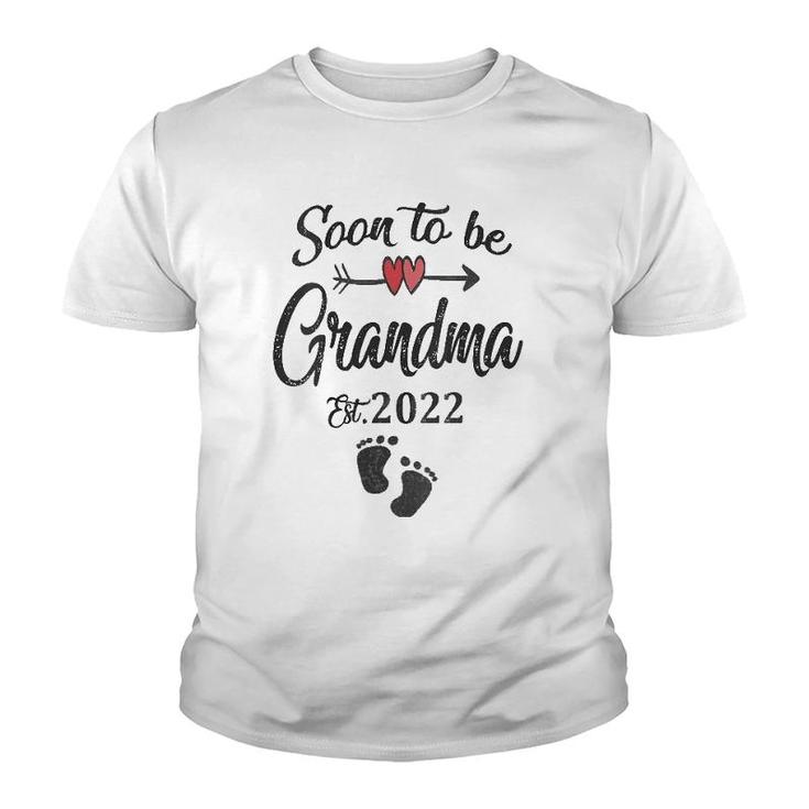 Soon To Be Grandma 2022 Mother's Day First Time Mommy Youth T-shirt