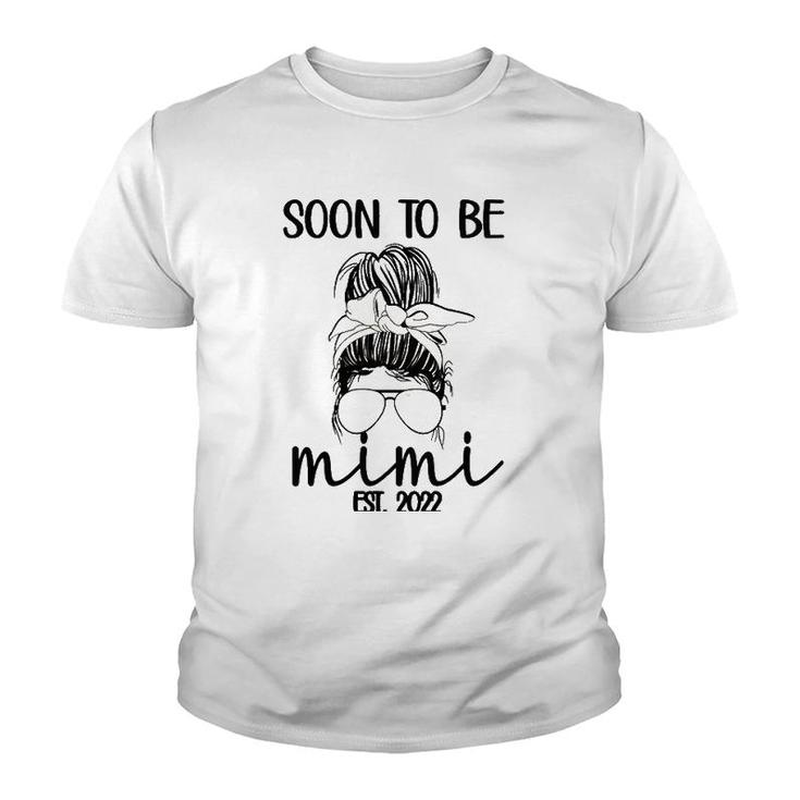Soon To Be Mimi Est 2022 New Grandma Promoted To Mimi Youth T-shirt