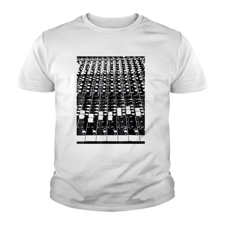 Sound Engineer Designer Dj Music Producer Mix Board Youth T-shirt