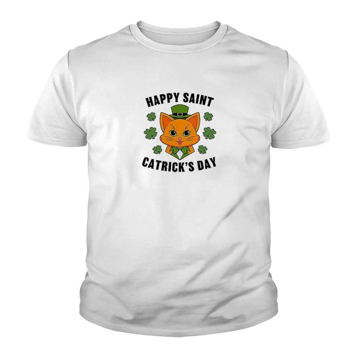 St Patrick's Day Happy Saint Catrick's Day Youth T-shirt