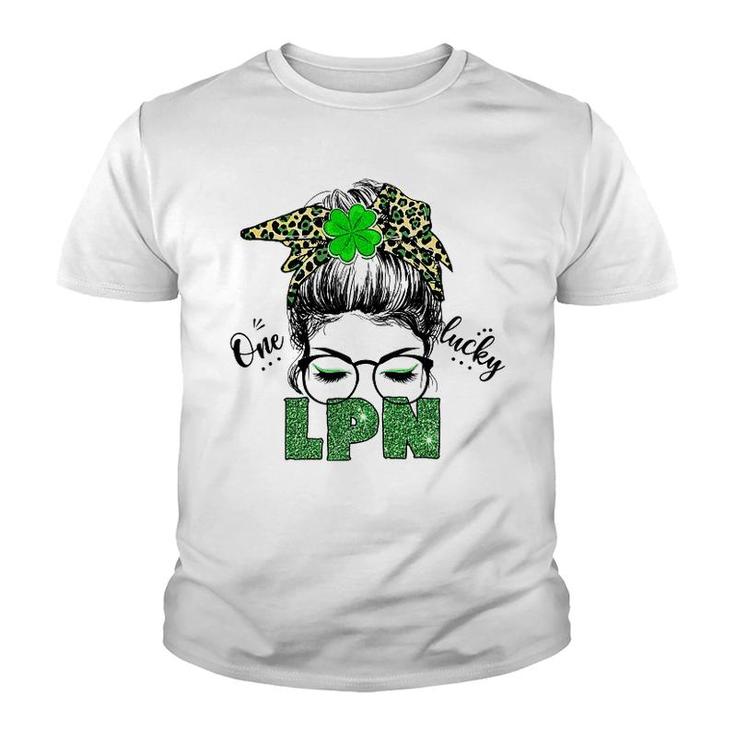 St Patricks Day One Lucky Lpn Youth T-shirt