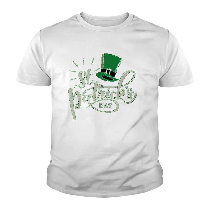St Patricks Day  Patrick Hat Lucky Youth T-shirt