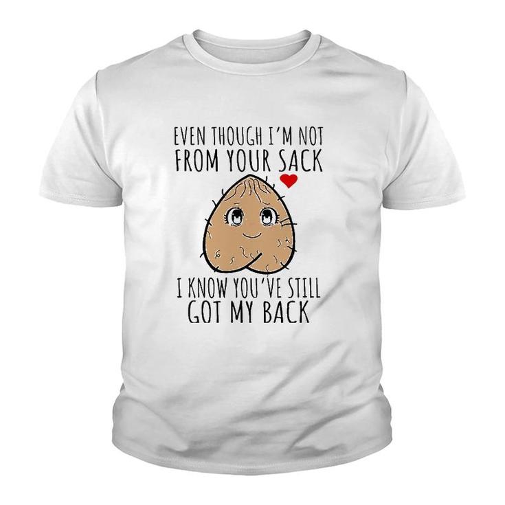 Stepdad Fathers Day Stepfather Funny Not From Your Sack Youth T-shirt