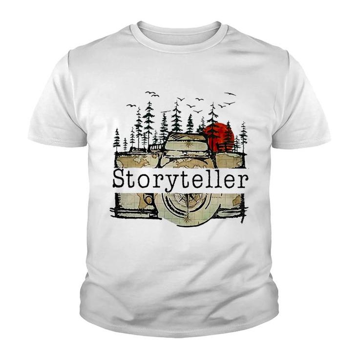 Storyteller Camera Photographer Youth T-shirt