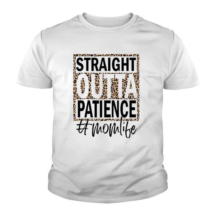 Straight Outta Patience Cheetah Leopard Pattern Youth T-shirt