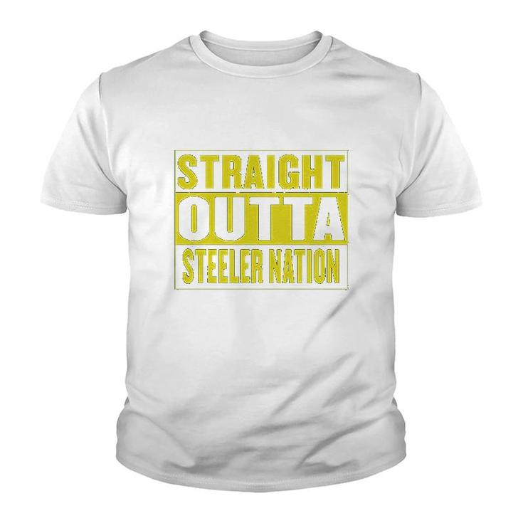 Straight Outta Steeler Nation Youth T-shirt