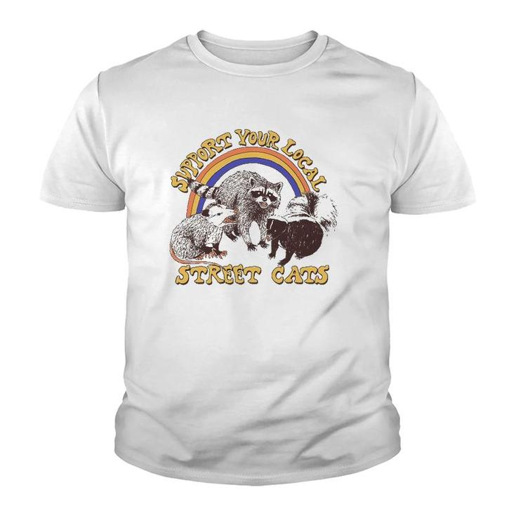 Street Cats Support Your Locals Youth T-shirt