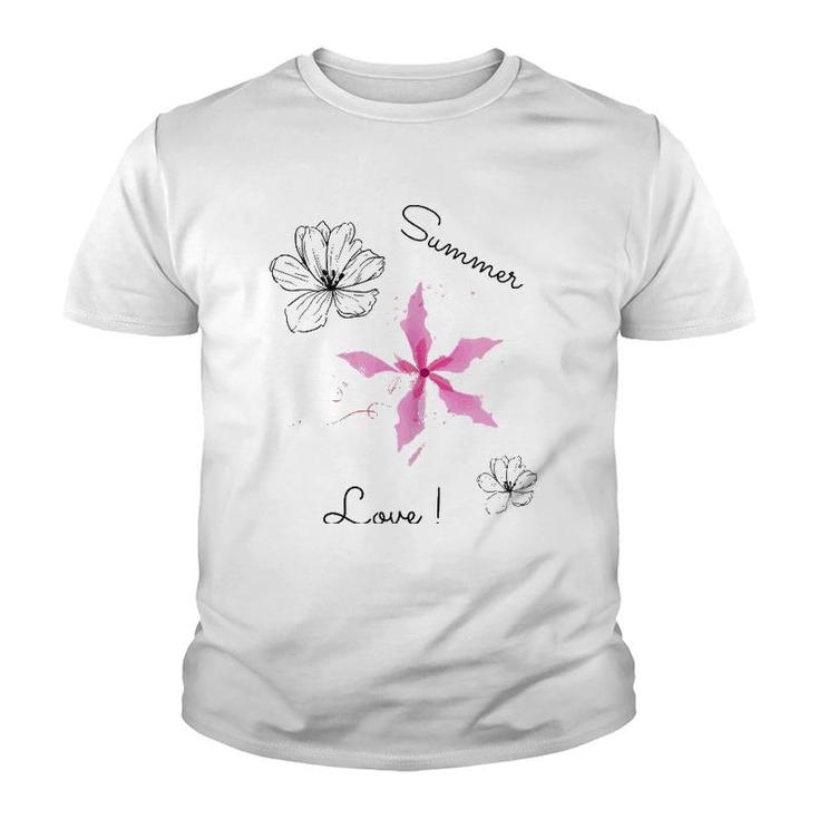 Summer Love Floral Gift Youth T-shirt