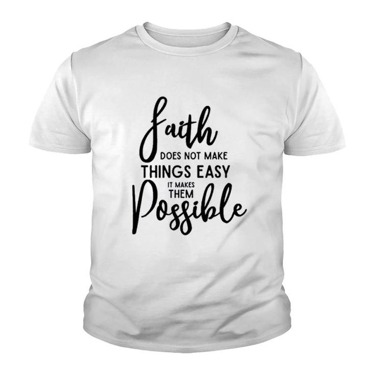Summer Tops Faith Youth T-shirt