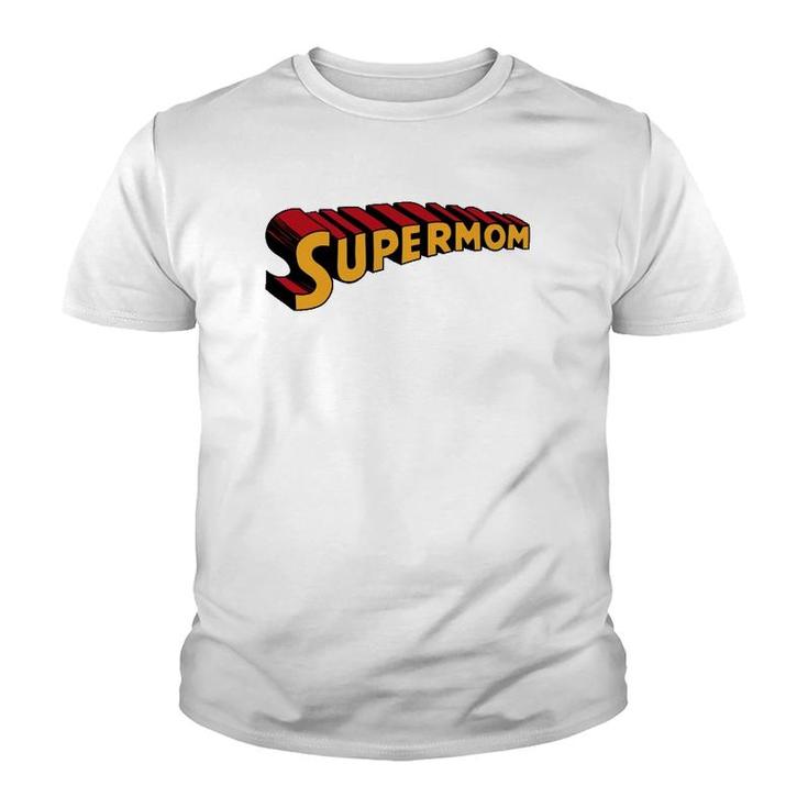 Super Mom Superhero Mom Funny Super Mom Youth T-shirt