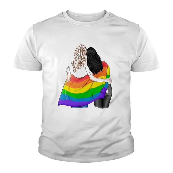 Supercorp - Proud Women Under Pride Flag Youth T-shirt