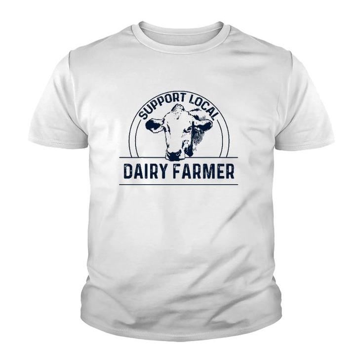 Support Local Dairy Farmer Youth T-shirt
