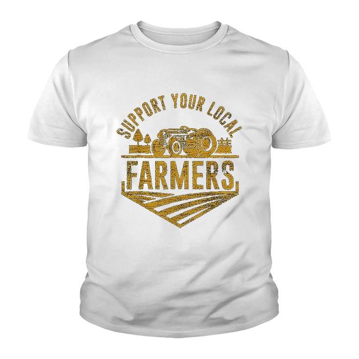 Support Your Local Farmers Youth T-shirt