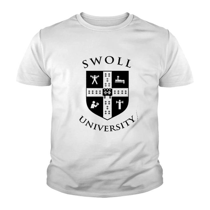 Swoll University Funny Gym Youth T-shirt