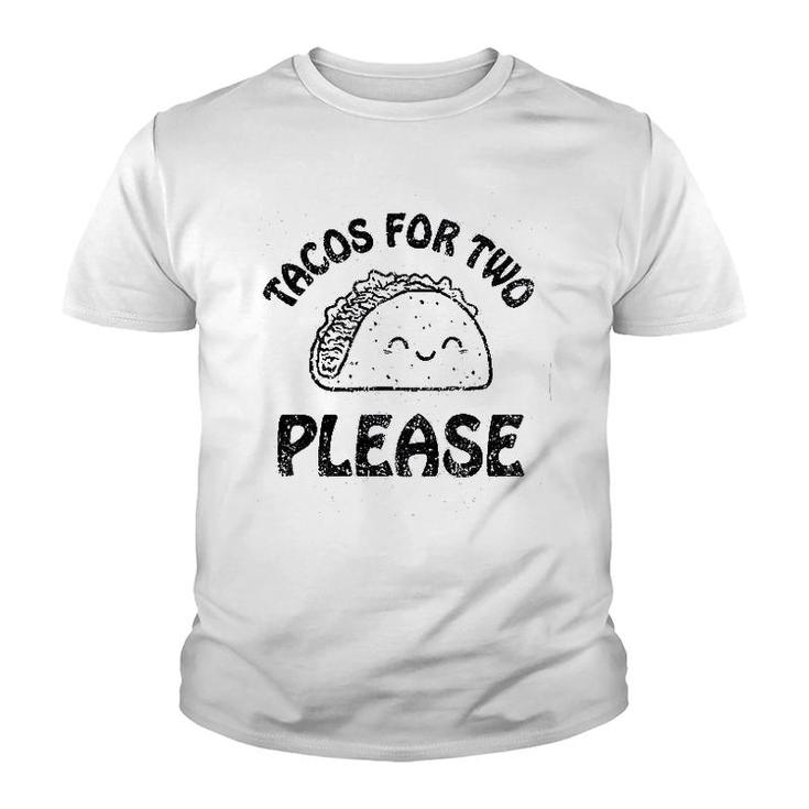 Tacos For Two Please Cute Youth T-shirt