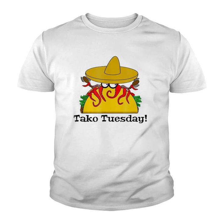 Tako Tuesday - Funny Octopus Tacos Youth T-shirt