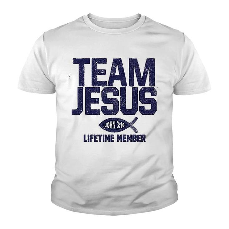 Team Jesus Lifetime Member Youth T-shirt
