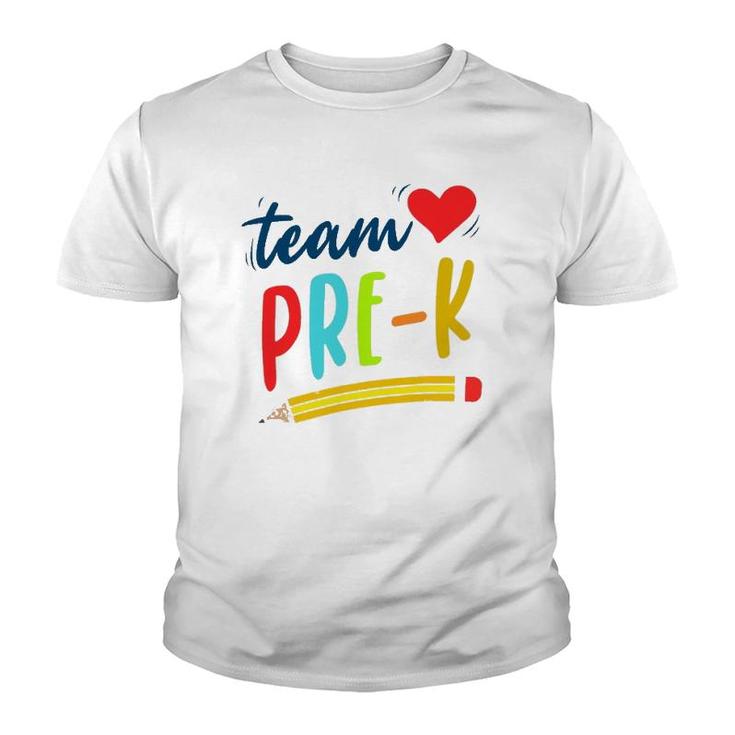Team Pre-K Preschool Teacher Student First Day Of Pre-School Youth T-shirt