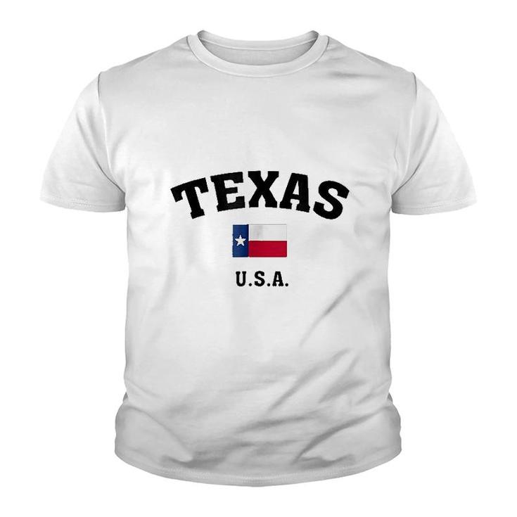 Texas Usa Flag Youth T-shirt