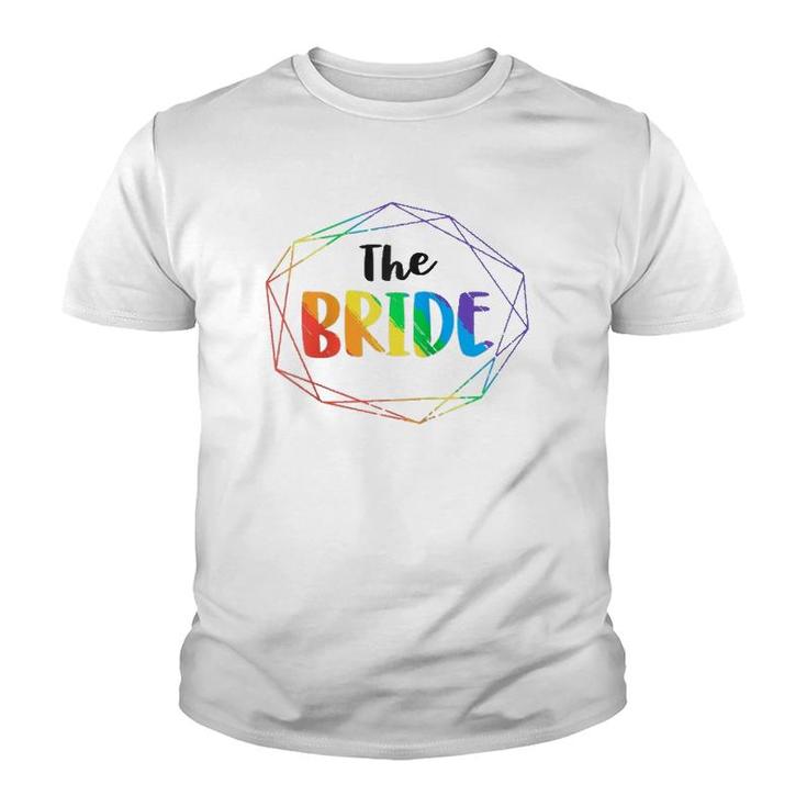 The Bride Gay Lesbian Bachelorette Party Diamond Wedding  Youth T-shirt