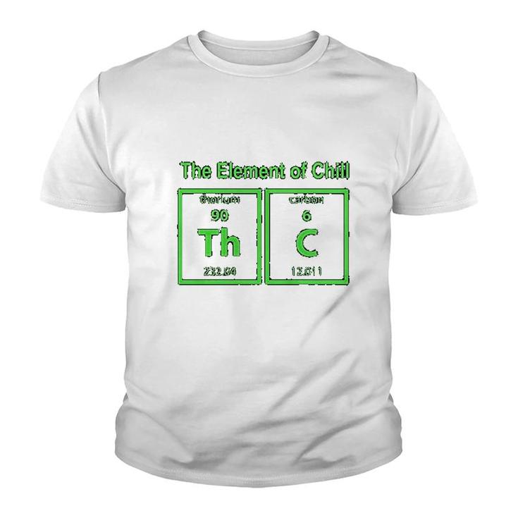 The Element Of Chill Funny Science Youth T-shirt