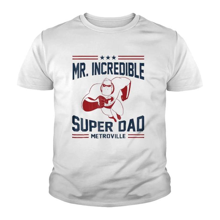 The Incredibles Mr Super Dad Metroville Youth T-shirt