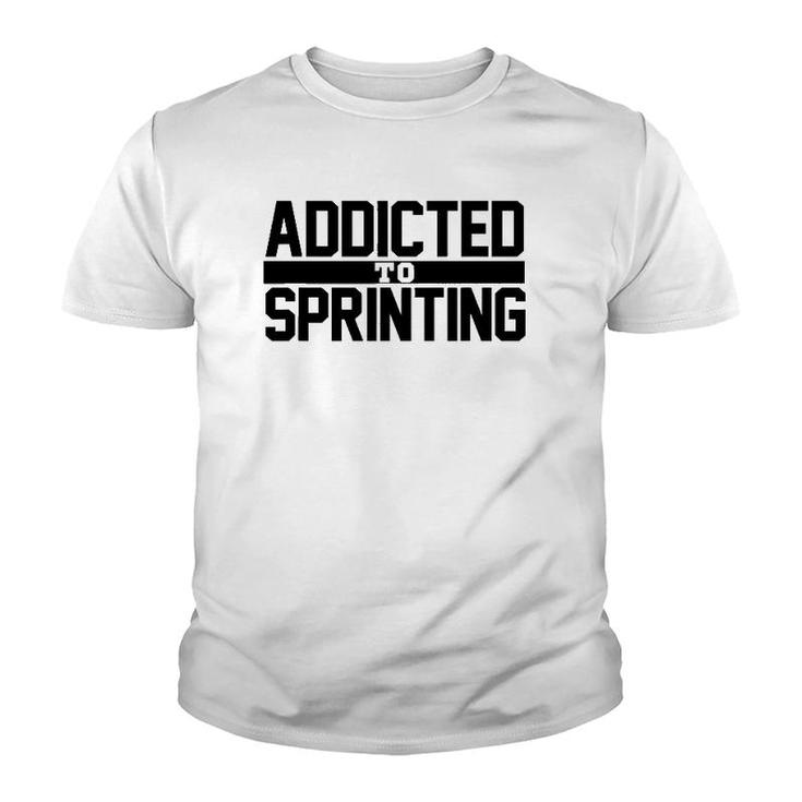 Track And Field Sprinters Sprinting Youth T-shirt