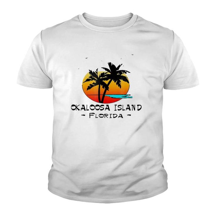 Tropical Okaloosa Island Florida Vacation Beach Gift Youth T-shirt