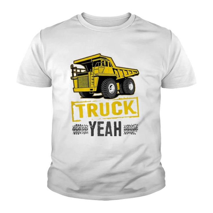 Truck Yeah Haul Truck Driver Backside Youth T-shirt
