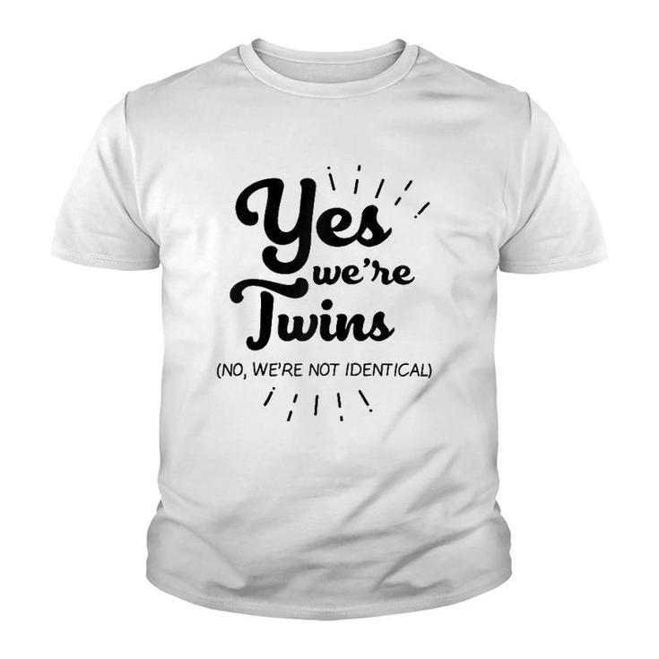 Twins Partner Twin Siblings Raglan Baseball Tee Youth T-shirt