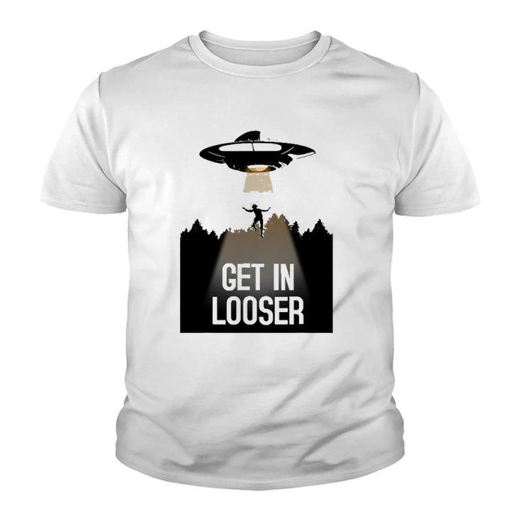 Ufo Abduction I Believe Get In Looser Youth T-shirt