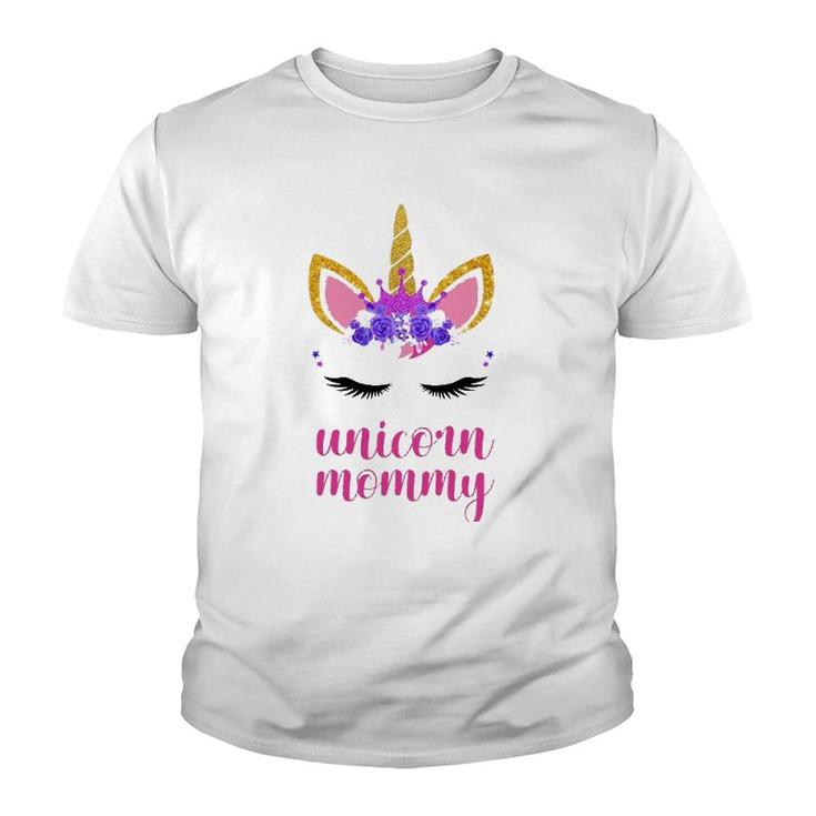 Unicorn Mommy  Unicorn Mom Mother Youth T-shirt