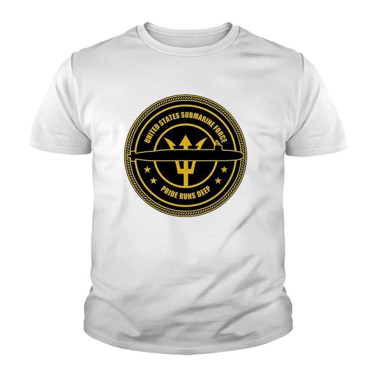 Us Submarine Force United States Navy Youth T-shirt