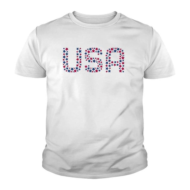 Usa Women Men Patriotic American Stars 4Th Of July Youth T-shirt