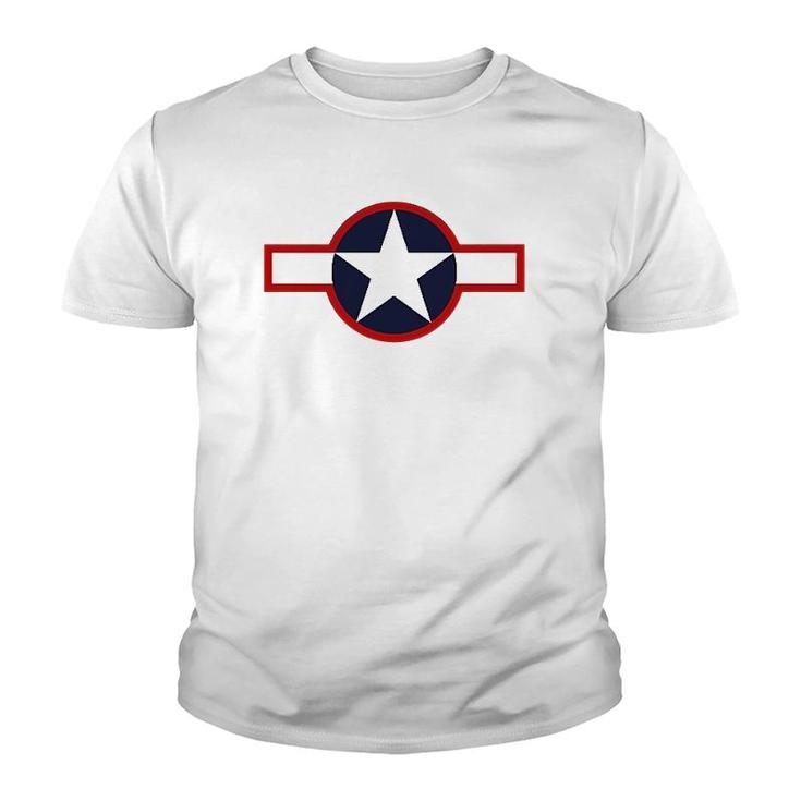 Usaf Air Force Roundel 1943 Ver2 Youth T-shirt