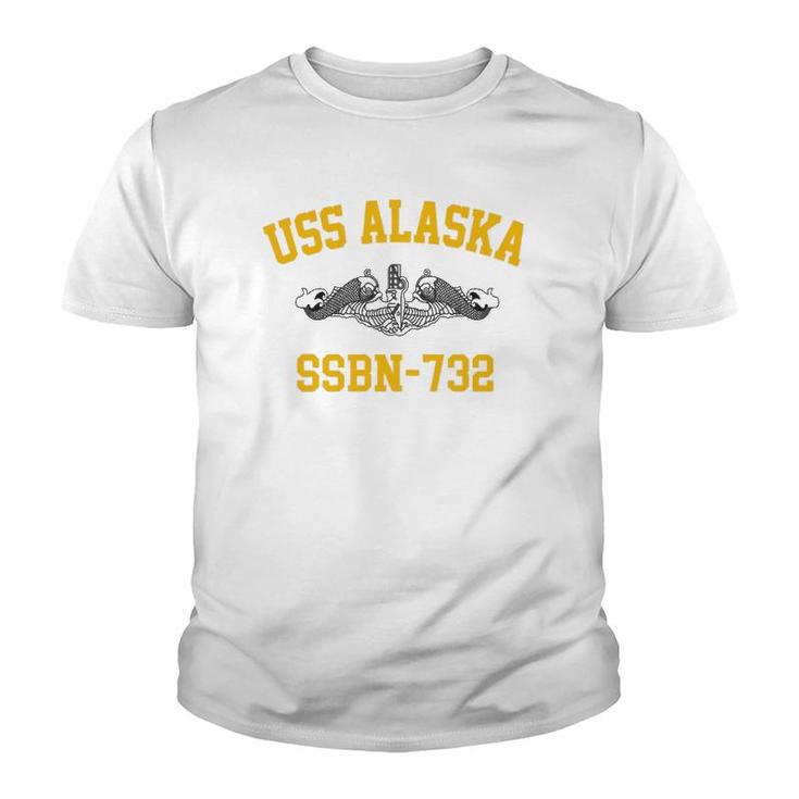Uss Alaska Ssbn 732  Youth T-shirt