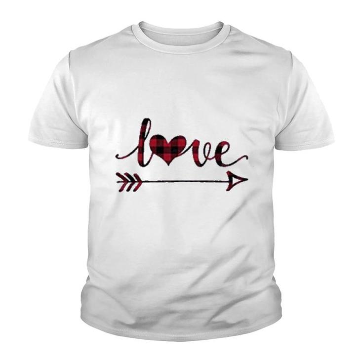 Valentines Day Love Heart Youth T-shirt
