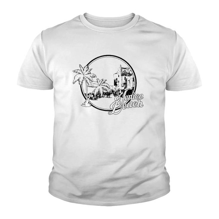 Venice Beach California Vintage Boardwalk Youth T-shirt