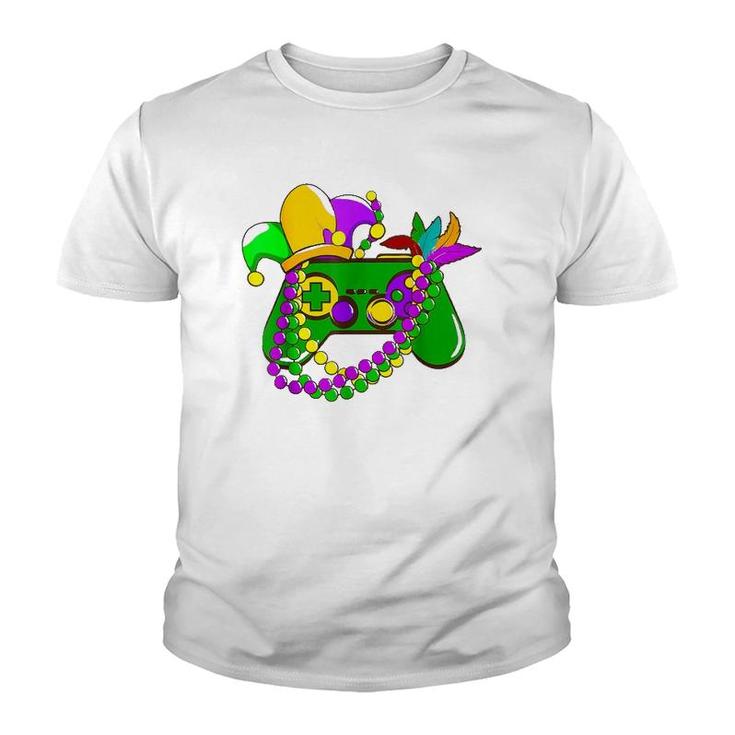 Video Game Gamer New Orleans Mardi Gras Festival Costume Youth T-shirt