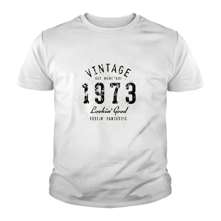 Vintage 49Th Birthday Born In 1973 Ver2 Youth T-shirt